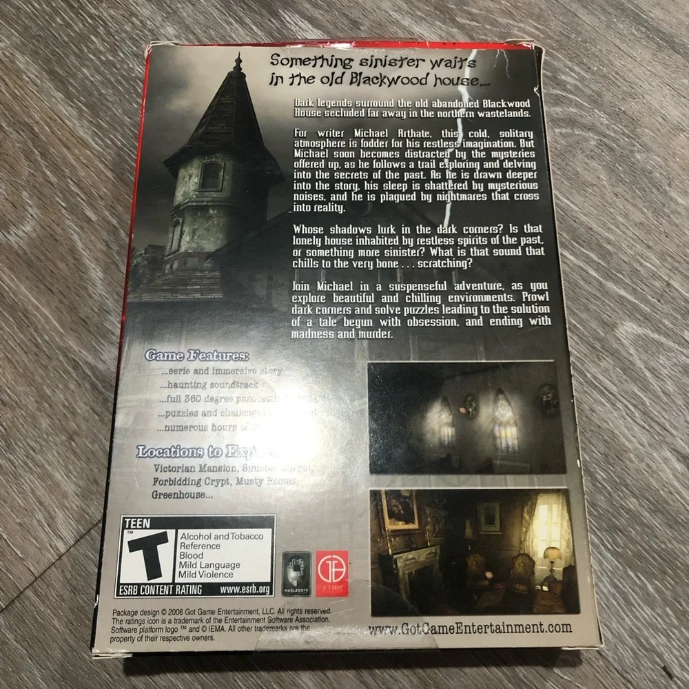 Vtg 2003 scratches Horror PC Game Complete in Box with Shortcuts